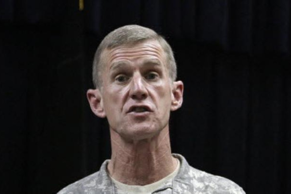 Stanley McChrystal, the former US commander in Afghanistan. Photo: Reuters