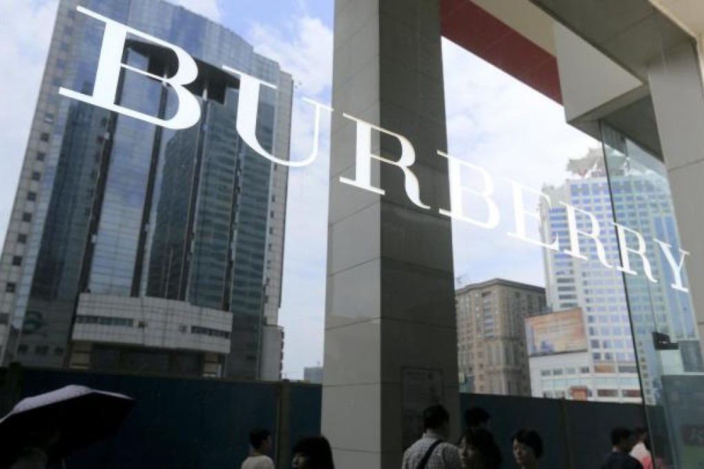 Burberry is one of several luxury brands that have dispensed with mainland agents to run their shops themselves. Photo: Bloomberg