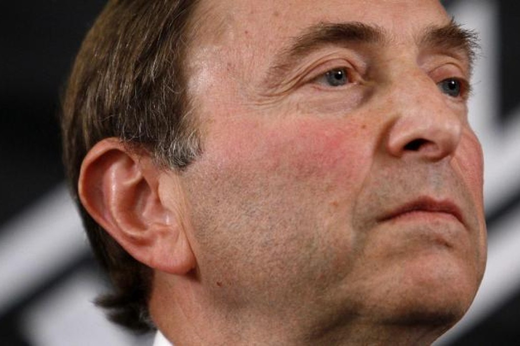 NHL commissioner Gary Bettman