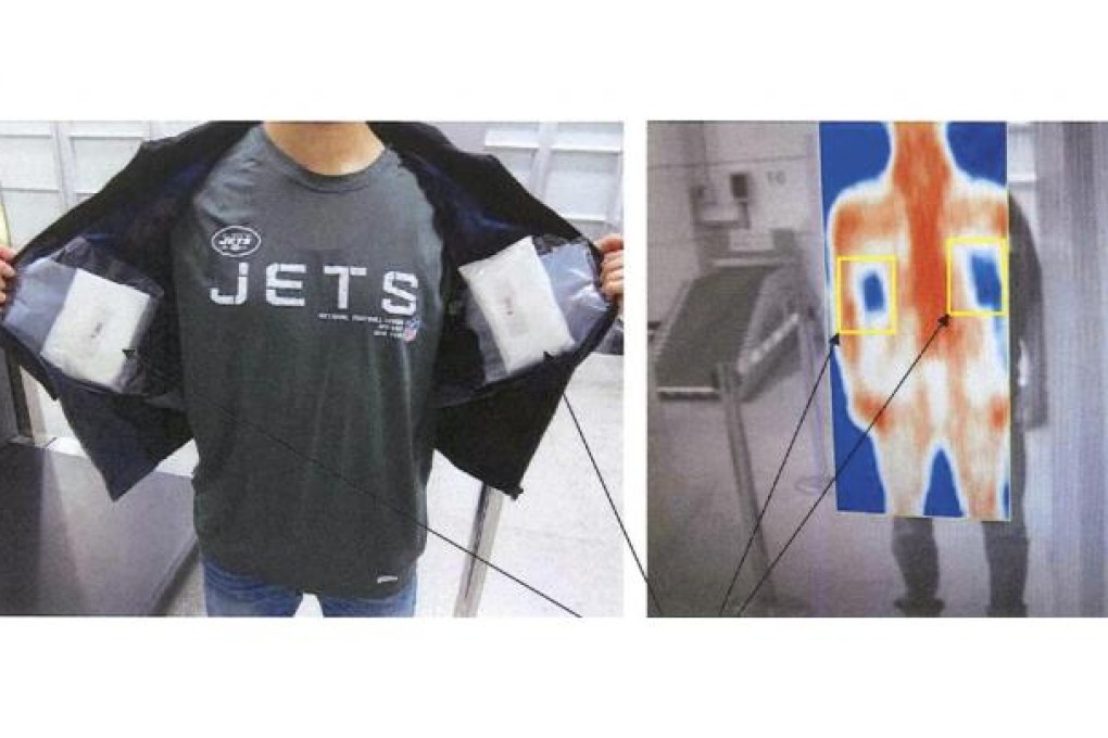 An example of how the system highlights contraband. Photo: Customs