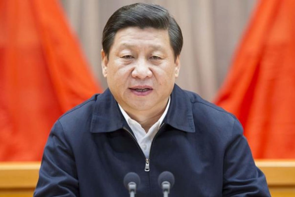 Communist Party general secretary Xi Jinping called on newly elected senior party members to adhere to 'socialism with Chinese characteristics'. Photo: Xinhua