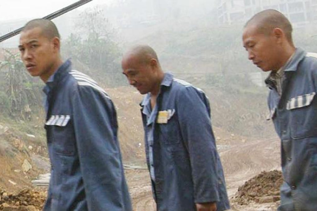 Prisoners perform manual labour in Chongqing. Photo: SCMP