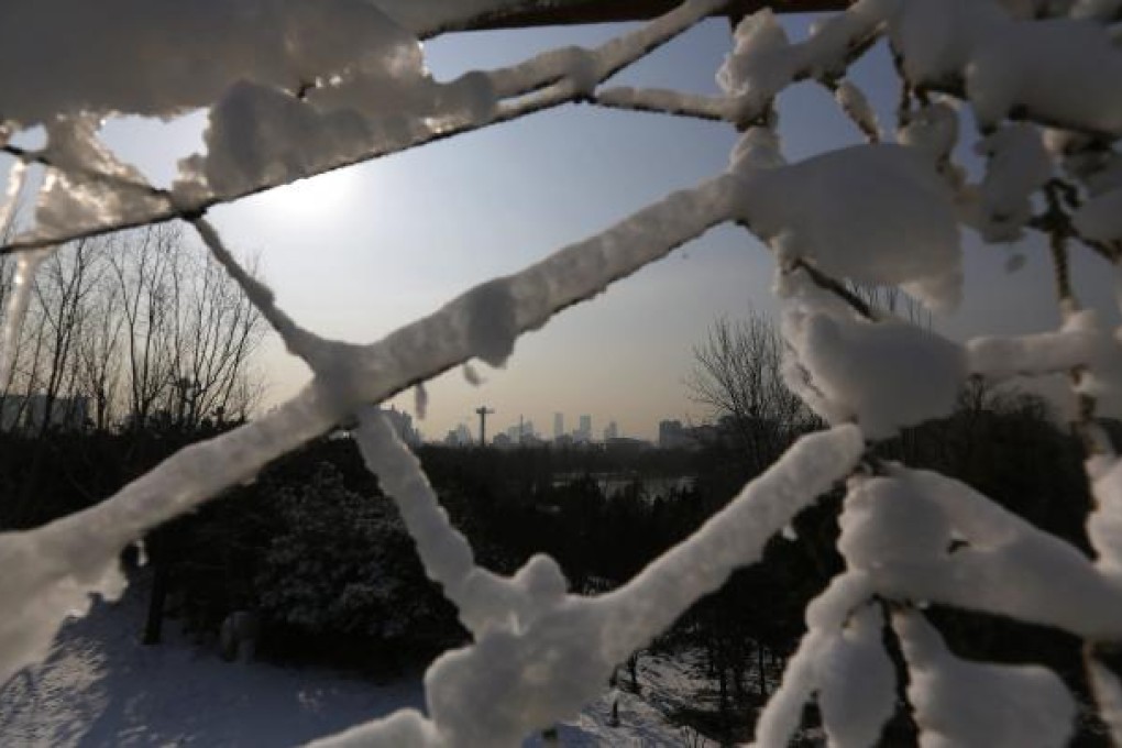 The coldest winter in 28 years in China. Photo: EPA
