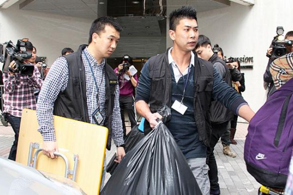 The entrance of Banyan Mansion in Tai Koo Shing where a 10-year-old boy and his mother were found dead in their flat. Photo: SCMP Pictures
