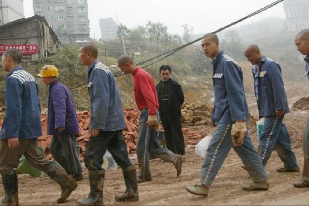 Prisoners perform manual labour in Chongqing. Photo: SCMP