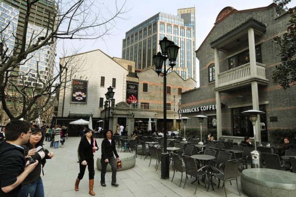 The Xintiandi entertainment district in Shanghai. Photo: AFP