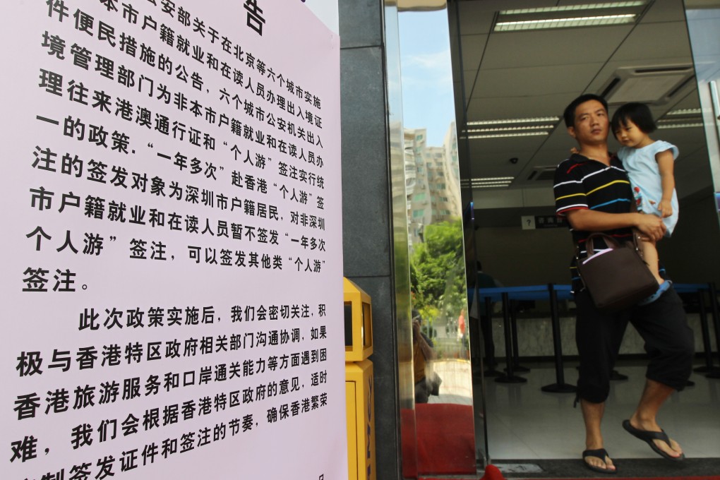 Shenzhen's plan to allow millions of its migrant residents easier access to Hong Kong was put on hold in September. File photo: SCMP