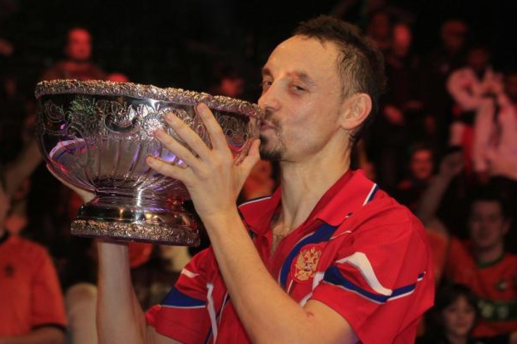 Russia's "Magic" Max Shmyrev celebrates with his trophy. Photo: SMP