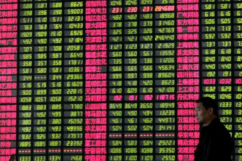 Despite a strong rally in December and early this month, many investors in Shanghai's B-share market are still carrying large paper losses, after years of decline. Photo: Xinhua