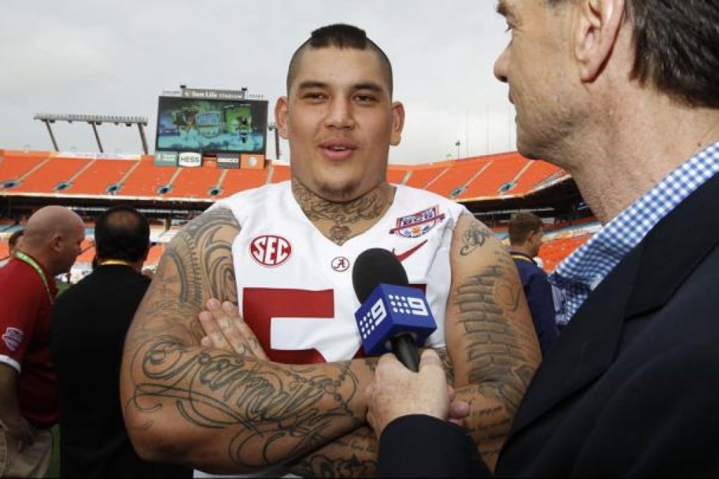 Alabama Crimson Tide defensive lineman Jesse Williams. Photo: Reuters