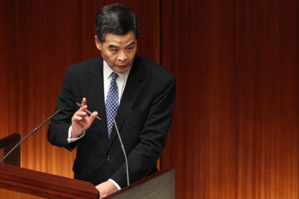 C.Y. Leung fears standard hours 'shock'. Photo: Sam Tsang