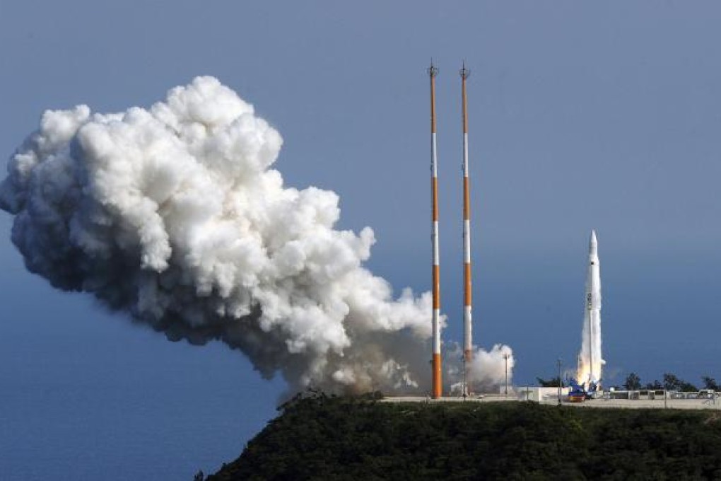 In 2010 South Korea launched a space rocket carrying a scientific satellite, but it exploded two minutes into the flight. Photo: Reuters