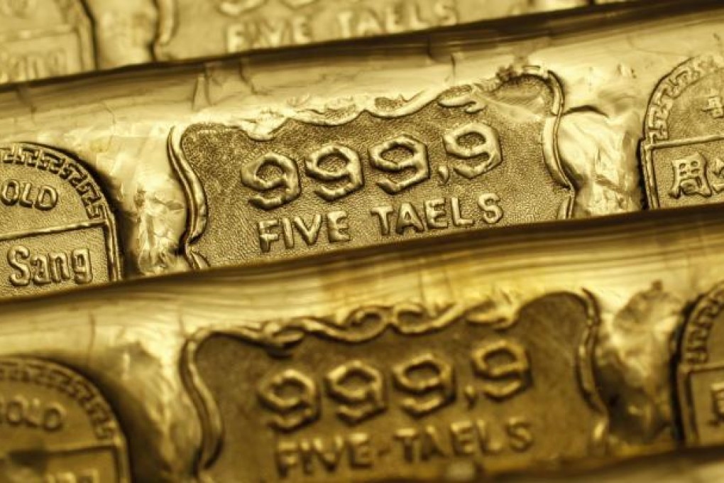 Gold prices have eased as the European debt crisis has waned and faster growth has emerged around the globe. Photo: Reuters