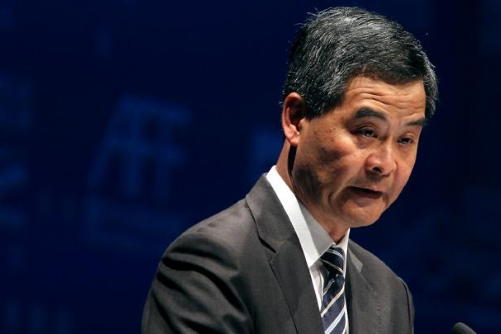 Chief Executive Leung Chun-ying. Photo: Sam Tsang