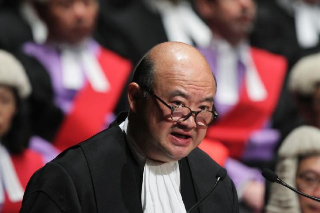 Chief Justice Geoffrey Ma Tao-li delivers a speech at The Ceremonial Opening of Legal Year 2013 at City Hall. Photo: Sam Tsang