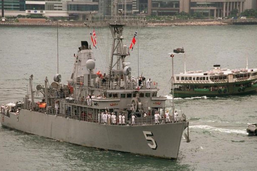 The USS Guardian on a visit to Hong Kong. Photo: Ricky Chung