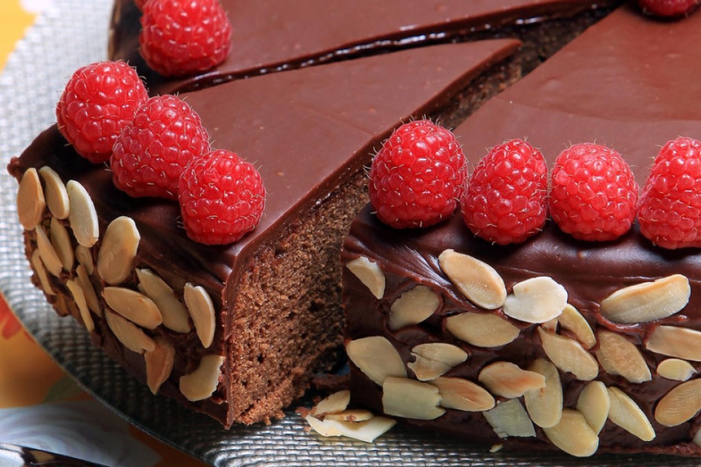 Chocolate raspberry truffle cake. Photography: Jonathan Wong. Styling: Nellie Ming Lee