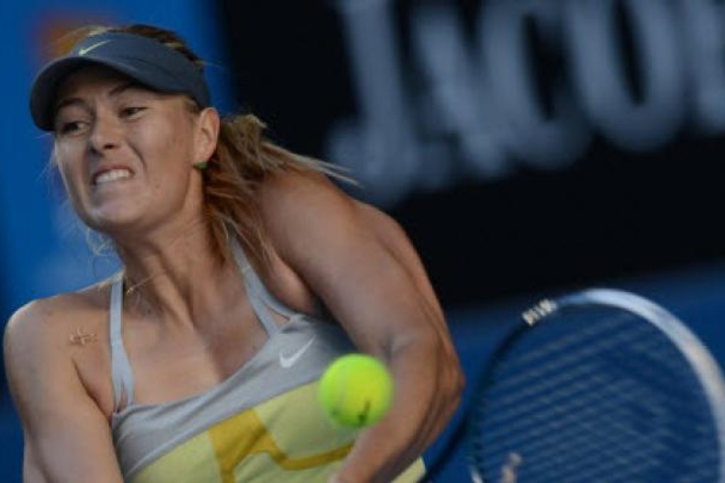 Maria Sharapova. Photo: AFP