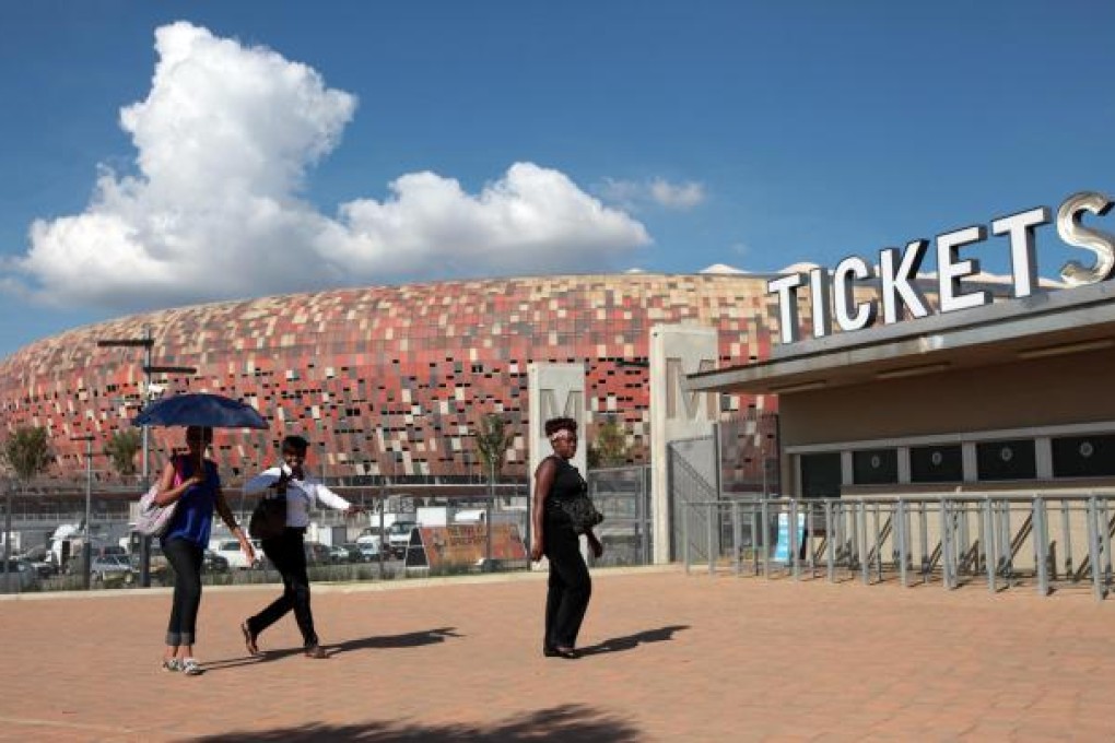 The Soccer City stadium in Johannesburg's Soweto area will host the opening match of the Africa Cup of Nations today. Photo: AP