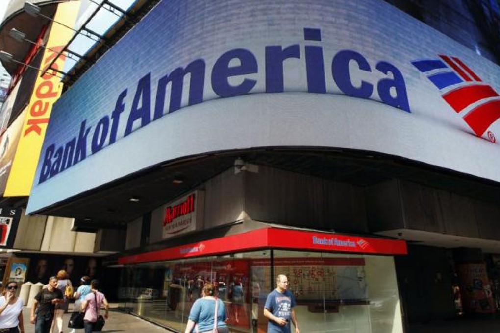 Bank of America yesterday said its profit dropped 63 per cent.