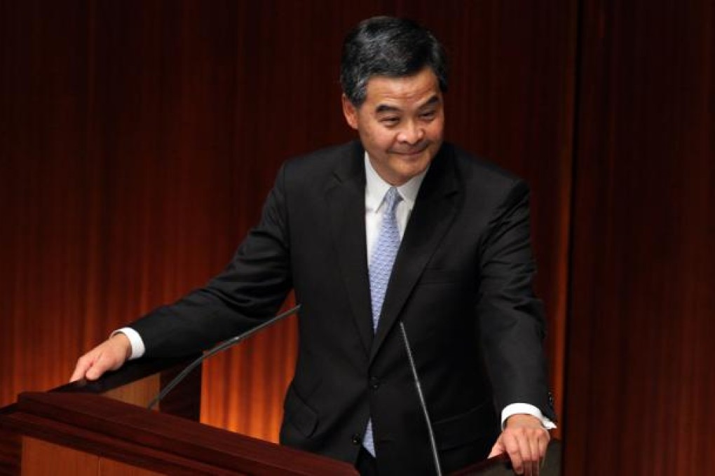 Chief Executive Leung Chun-ying. Photo: Sam Tsang