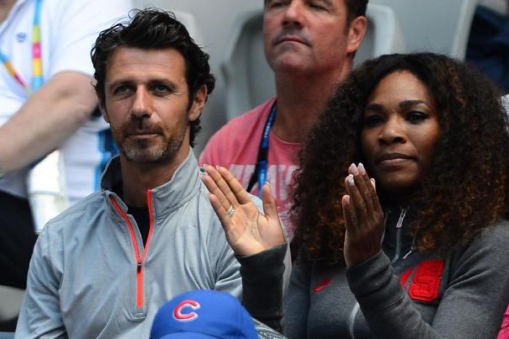 Serena Williams and her coach, Patrick Mouratoglou, are believed to be romantically involved. Photo: AFP