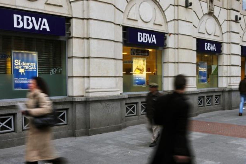 Banco Bilbao Vizcaya Argentaria (BBVA) is cutting its investment banking workforce in New York. Photo: Bloomberg