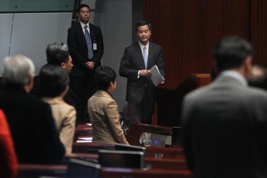 Chief Executive Leung Chun-ying. Photo: Sam Tsang