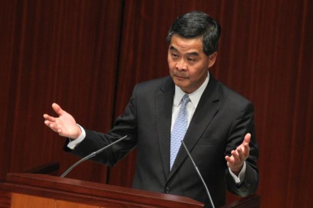 Leung's initial policy address feeds our appetite for acronyms