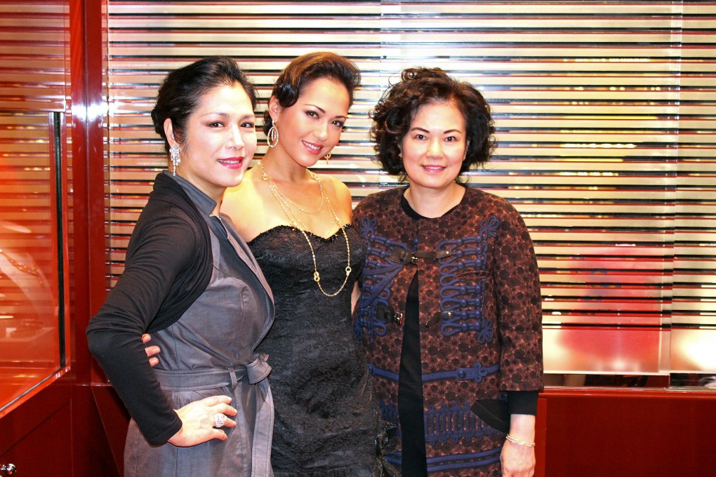 Ankie Lau and daughter Ankie Beilke with Patti Ho from Adler