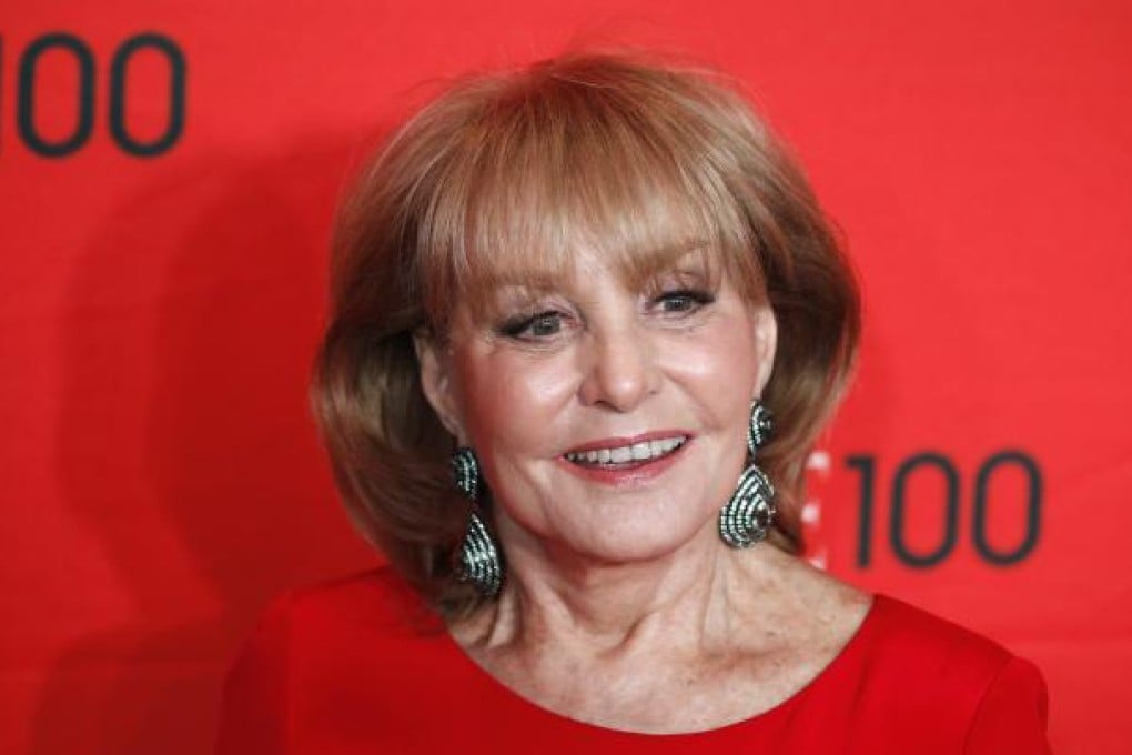 Barbara Walters cut her head at an ambassador’s home. Photo: Reuters