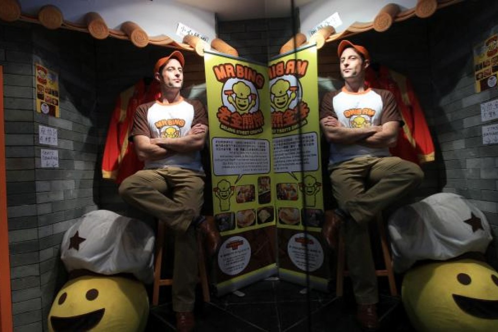 Brian Goldberg founded Mr Bing, a restaurant in Central that makes Beijing-style crêpes. Photo: Jonathan Wong