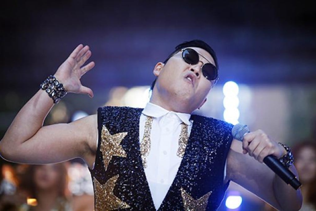 South Korean rapper Psy performs his hit "Gangnam Style", which became the first video to break a billion views on YouTube. Photo: Reuters