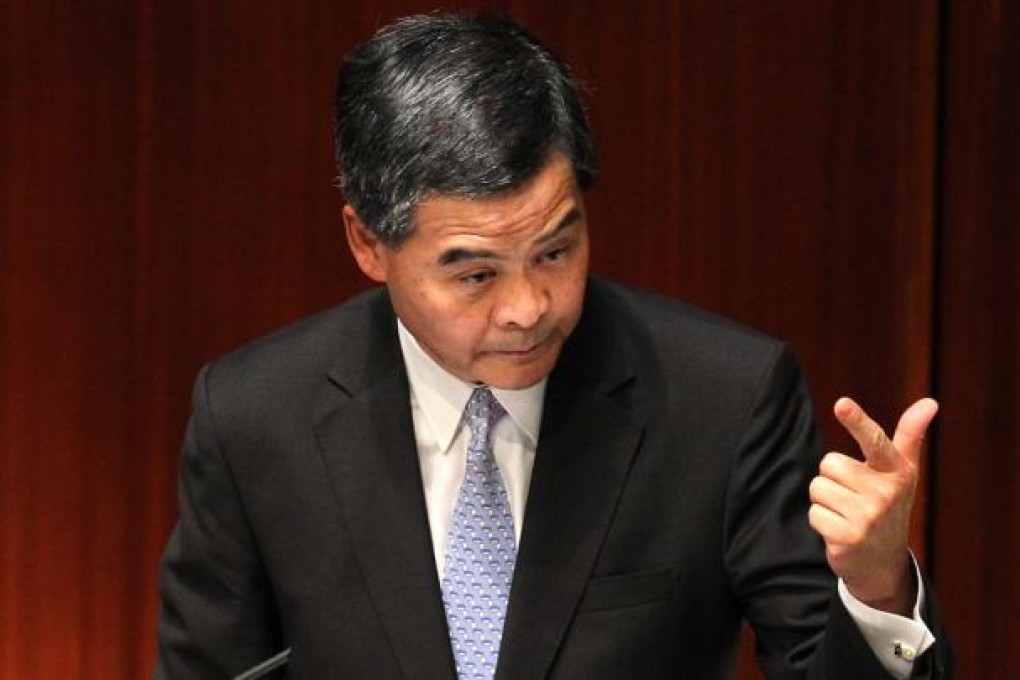 Chief Executive Leung Chun-ying. Photo: Sam Tsang