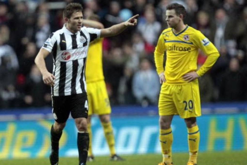 Newcastle United's French midfielder Yohan Cabaye (left). Photo: AFP