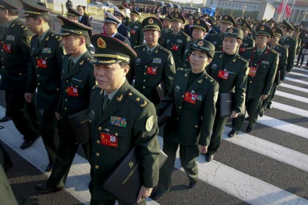 PLA delegates have taken heed of party leader Xi Jinping’s call to cut back on entertainment budgets and ostentatious displays. Photo: EPA