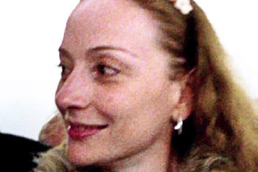Screengrab of Florence Cassez in flight on her way to Paris. Photo: AFP