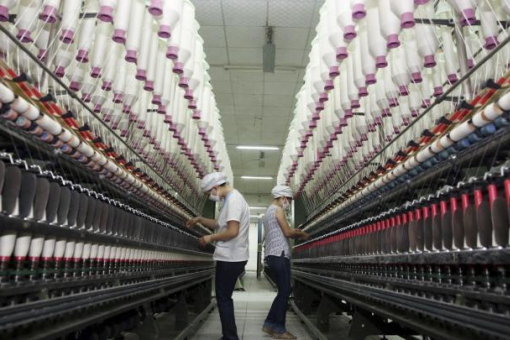 The mainland's strong growth in manufacturing is seen as likely to be supported by favourable domestic liquidity conditions. Photo: AP