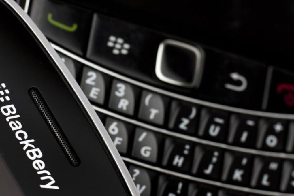 RIM's BlackBerry is losing market share to smartphones such as Apple's iPhone and Samsung's Galaxy. Photo: Reuters