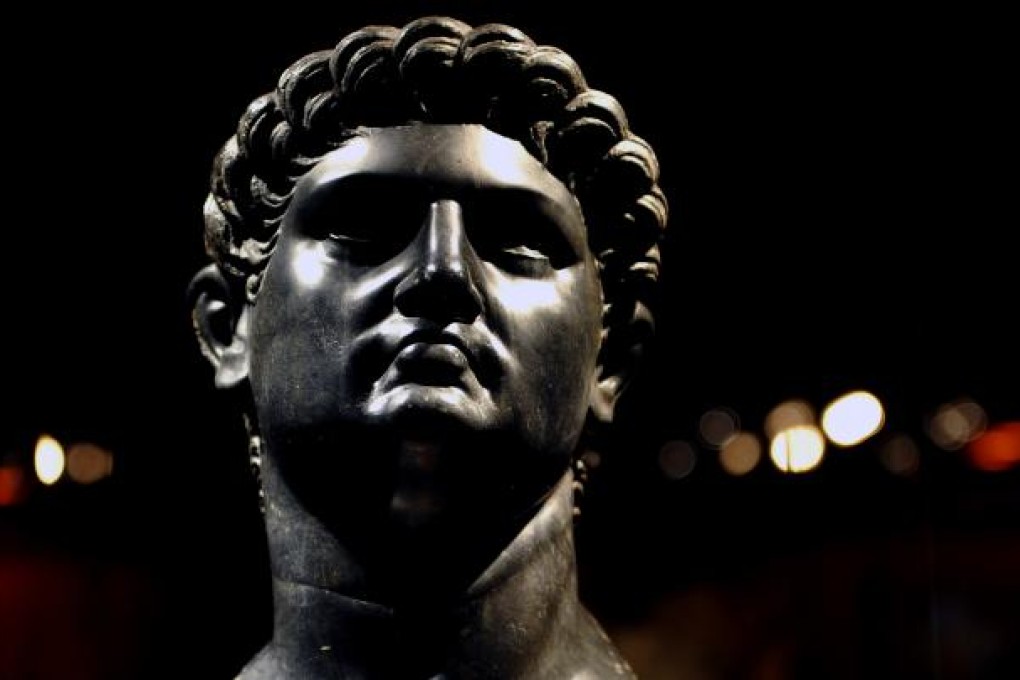 A basalt head portrait of Roman Emperor Nero. Photo: AFP