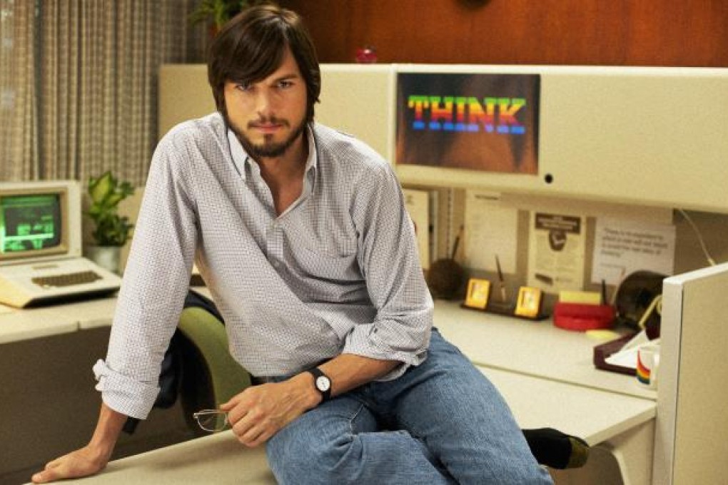 Ashton Kutcher as Steve Jobs.