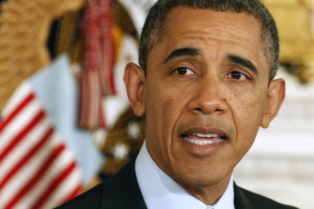 U.S. President Obama speaks at the White House in Washington. Photo: Reuters
