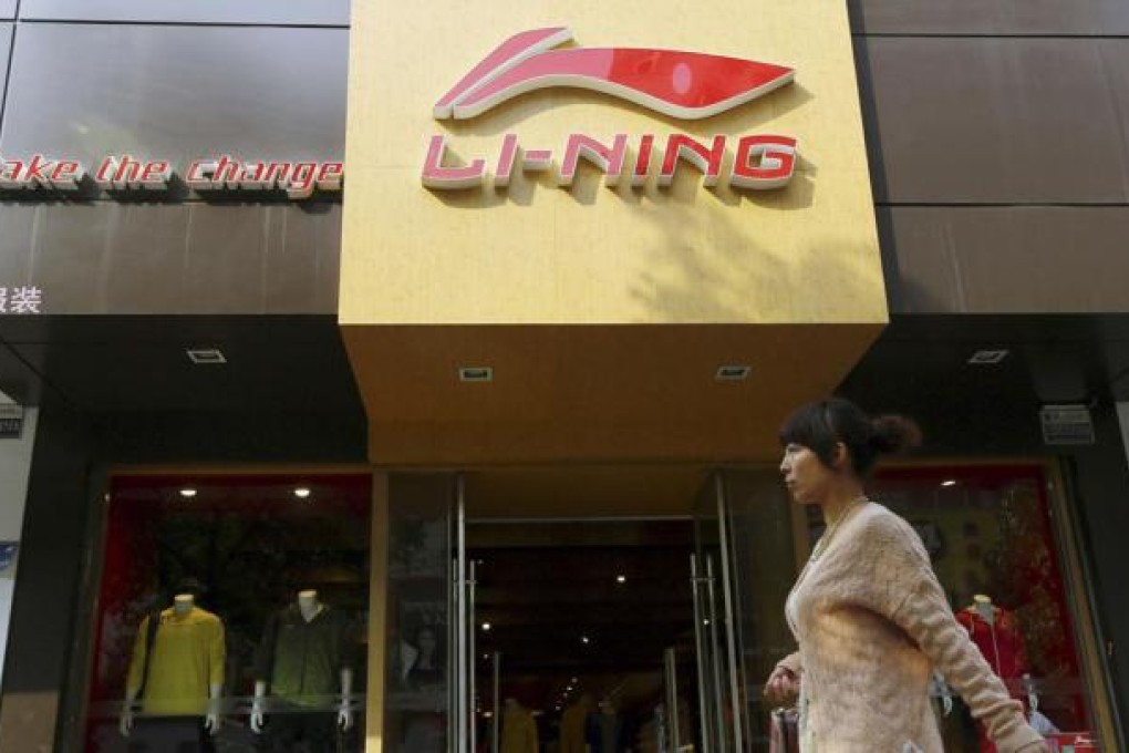 Li Ning is struggling with weak sales and high inventory. Photo: Reuters