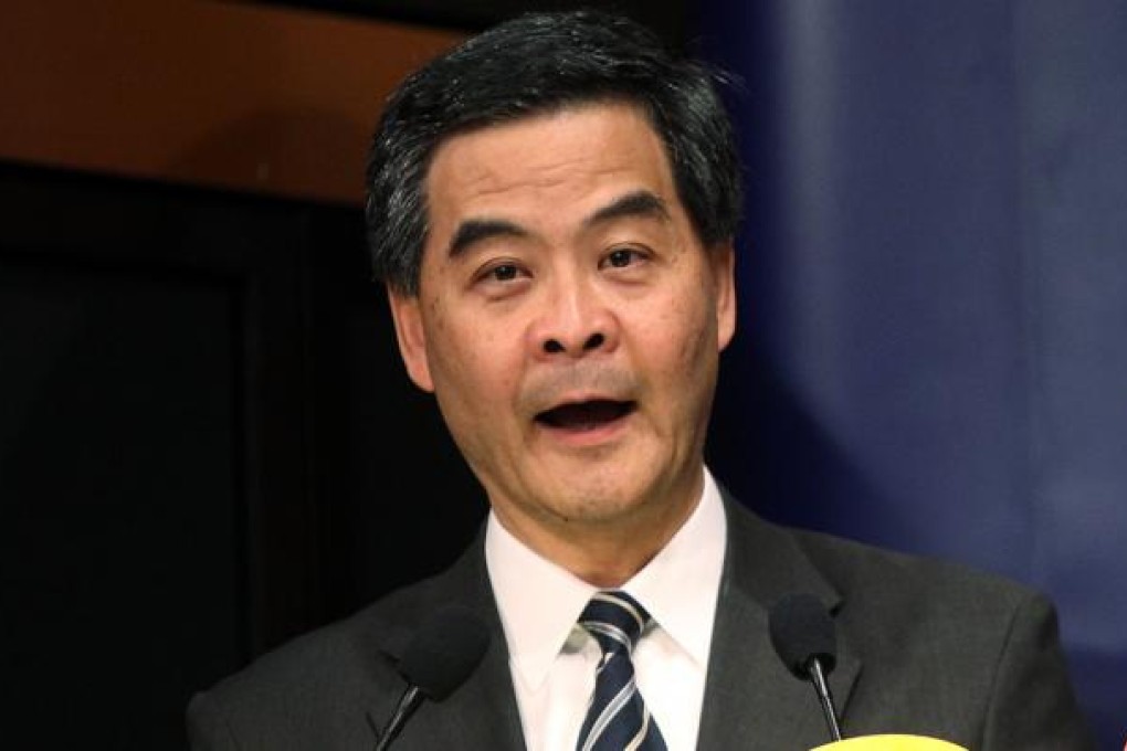 Chief Executive Leung Chun-ying. Photo: Sam Tsang