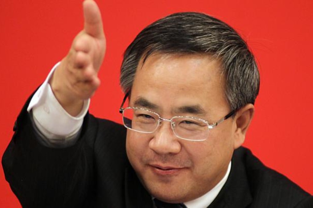 Hu Chunhua, the new party secretary of Guangdong, says rival Jiangsu province is catching up economically. Photo: Simon Song