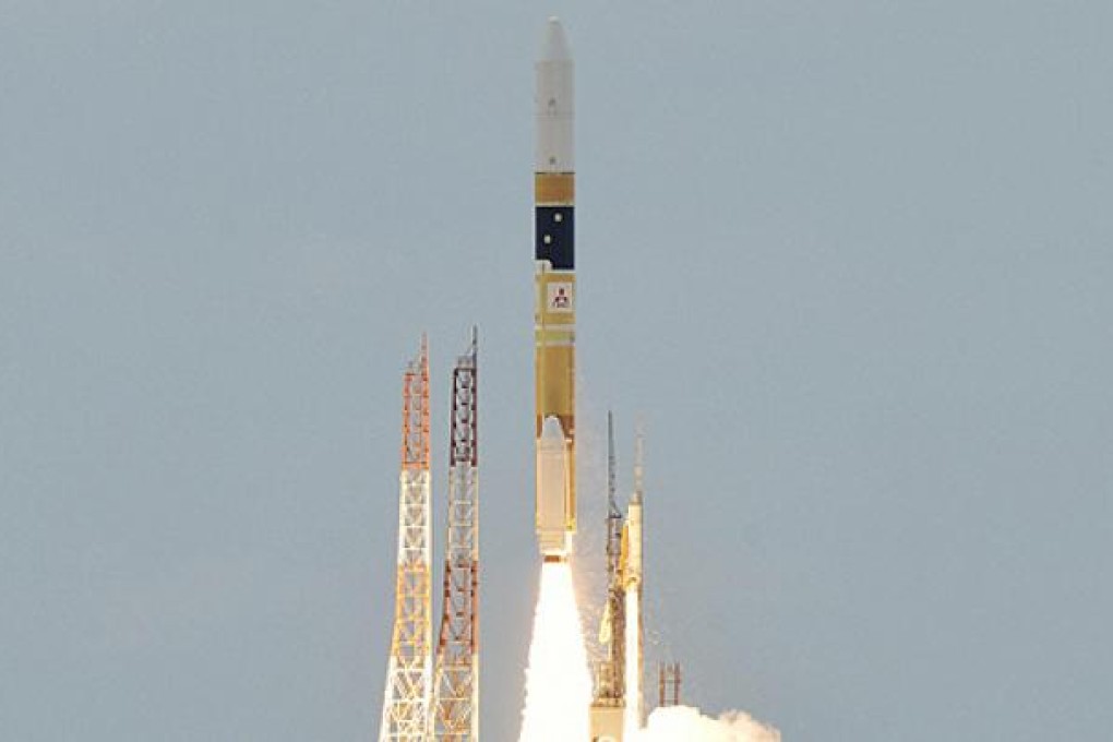 The H-IIA rocket blasted off from the southern island of Tanegashima. Photo: Reuters