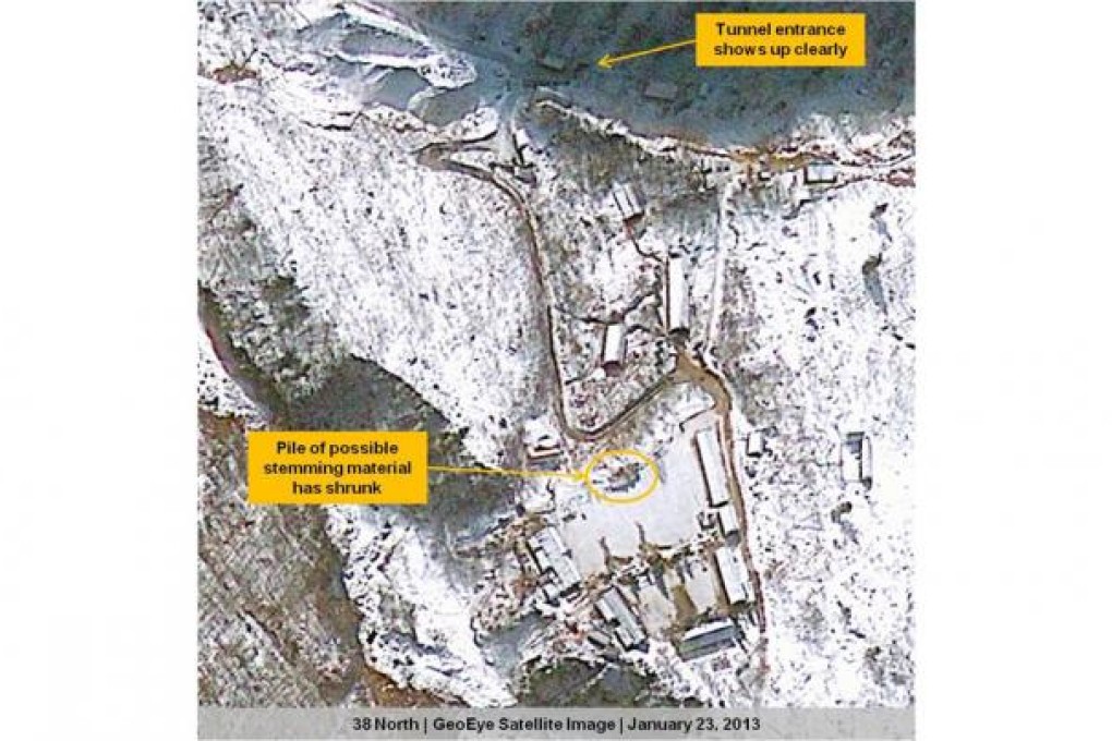 Satellite images of Punggye-ri nuclear test facility. Photo: AP
