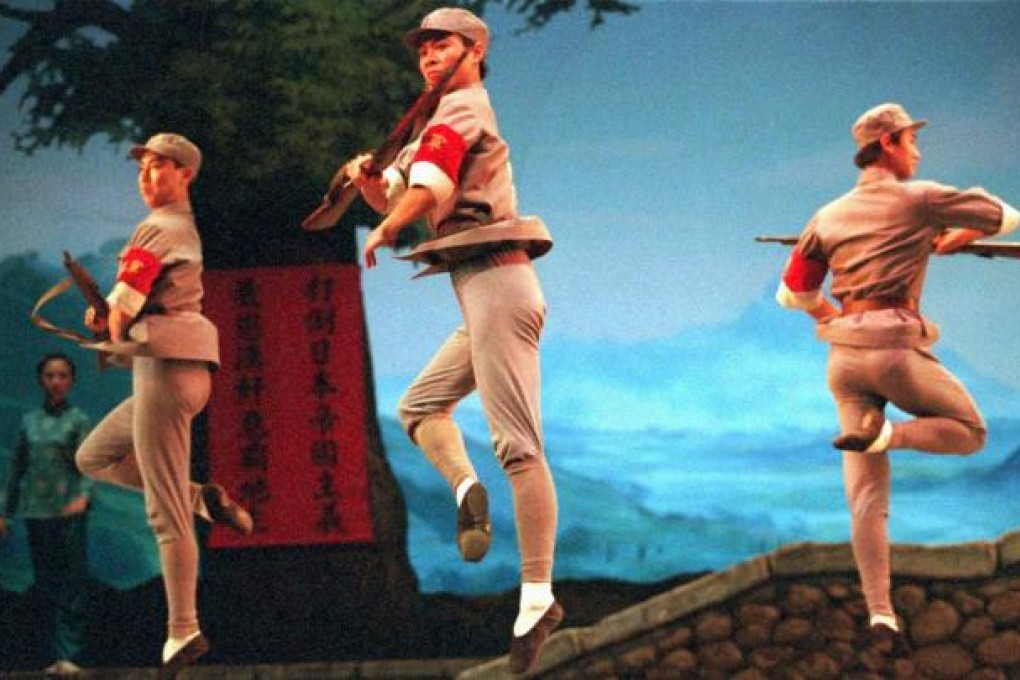 Dancers of the Shanghai Ballet Theatre in a performance of the revived revolutionary model opera 'The White-Haired Girl'. Photo: Reuters