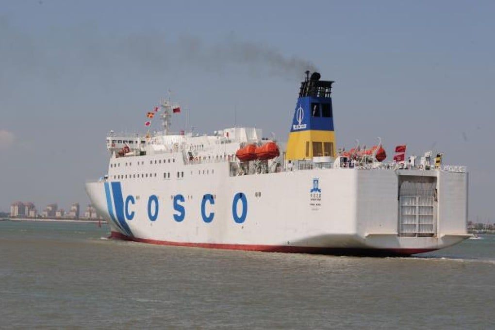 China Cosco faces a potential delisting in Shanghai after it warned it would experience a significant loss for 2012. Photo: Xinhua