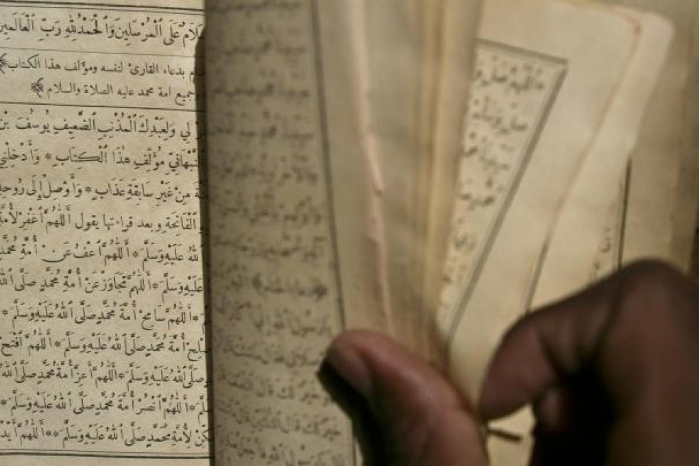 The blaze destroyed ancient manuscripts. Photo: AP